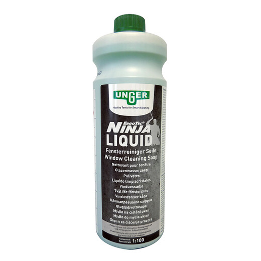 Unger - Ninja Liquide, savon liquide pour le nettoyage des vitres | © cleanfix